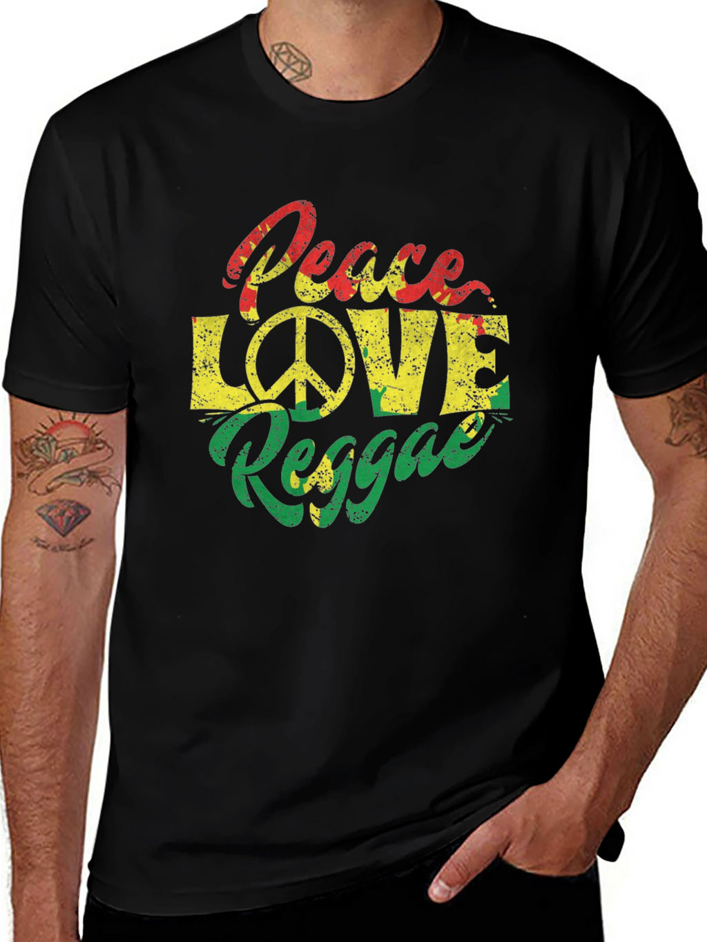 Peace Love Reggae Graphic Tee
