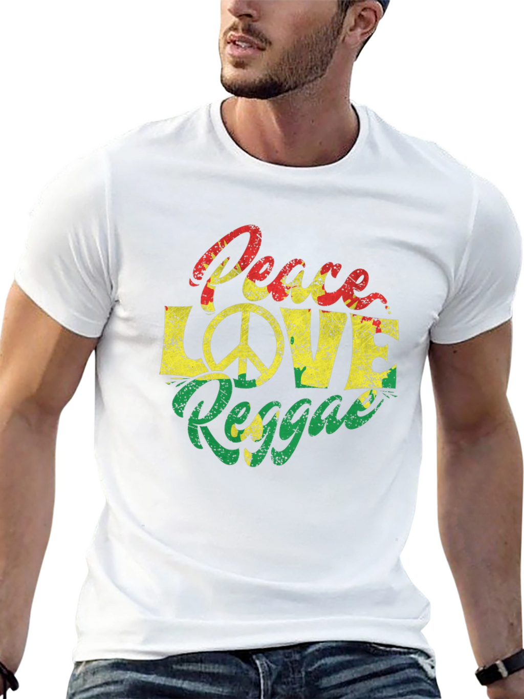 Peace Love Reggae Graphic Tee