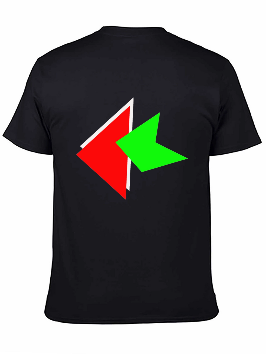 Modern Arrow Graphic Black T-Shirt