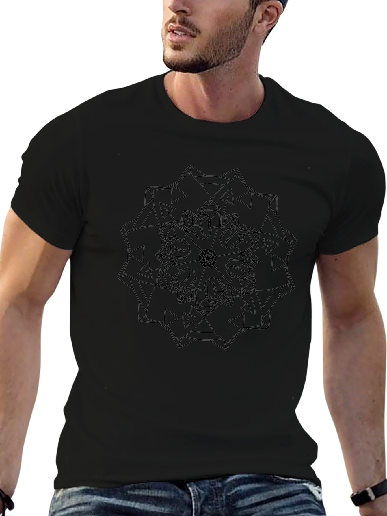 Geometric Mandala T-Shirt - Stylish & Comfortable