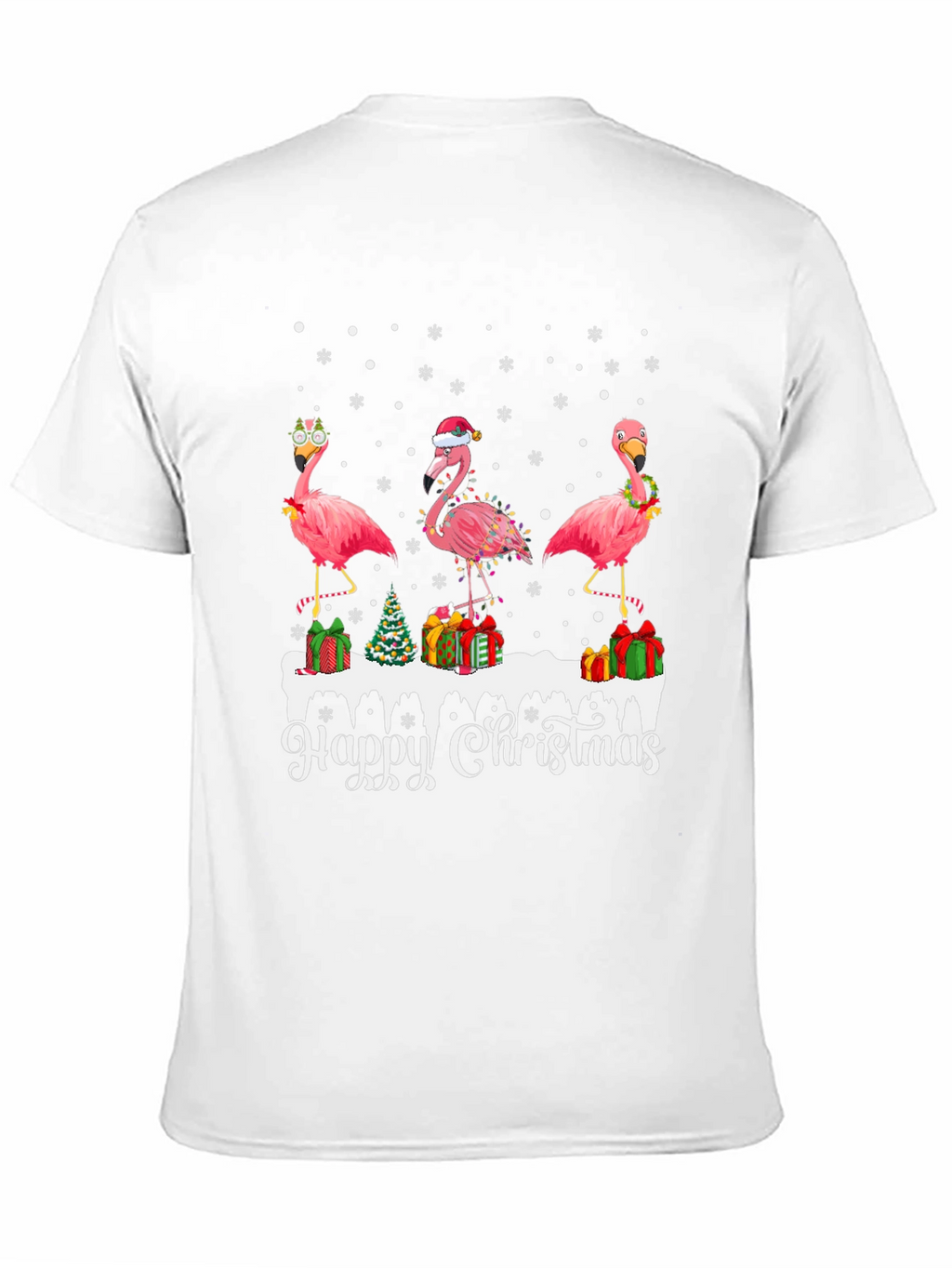 Festive Flamingo Christmas T-Shirt