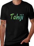 Tahiji Stylish Black T-Shirt