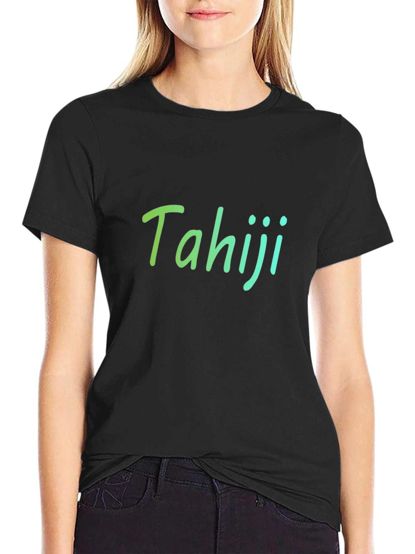 Tahiji Stylish Black T-Shirt