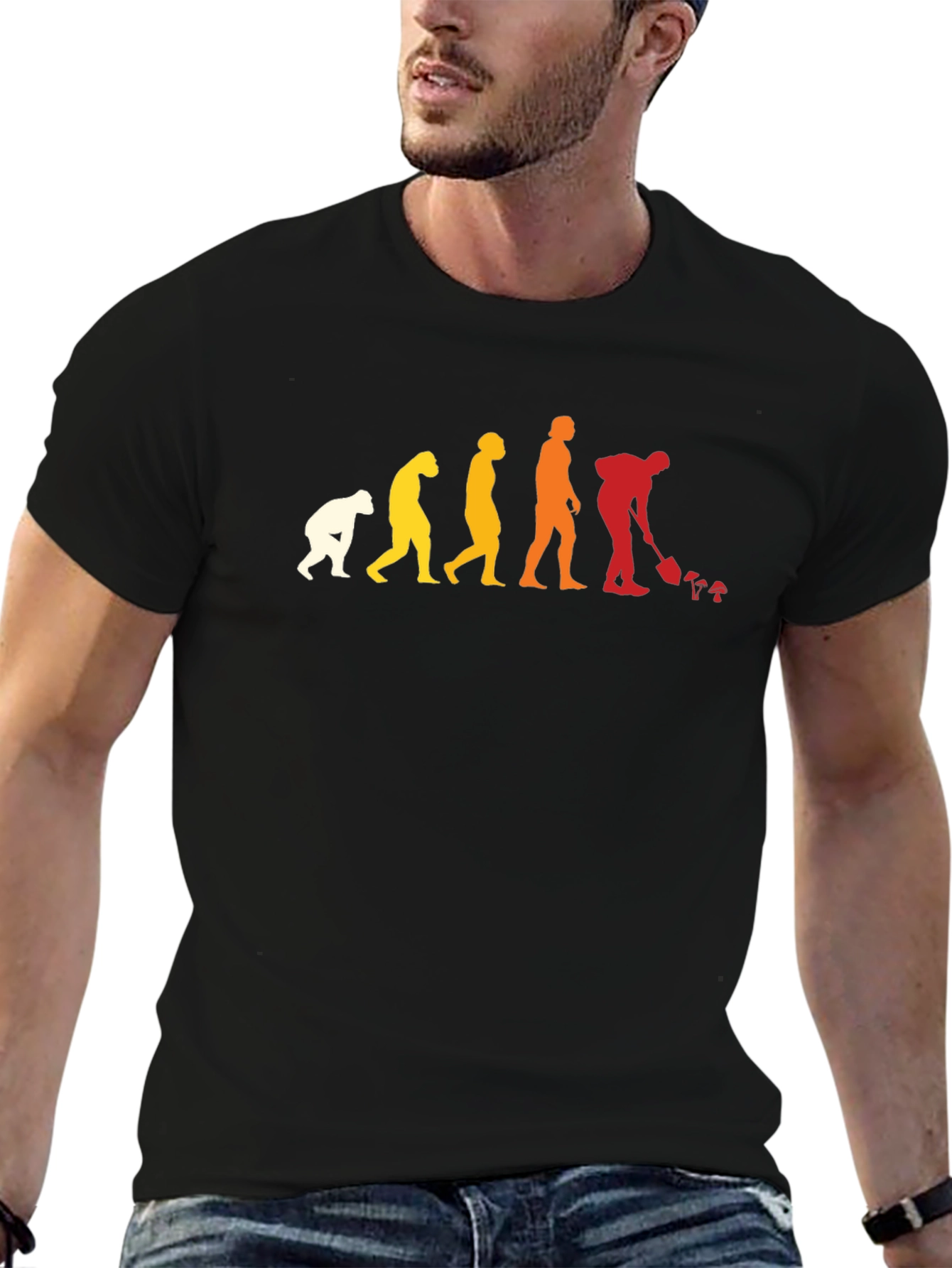 Evolution of Man Gardening T-Shirt - Funny Gardener Tee