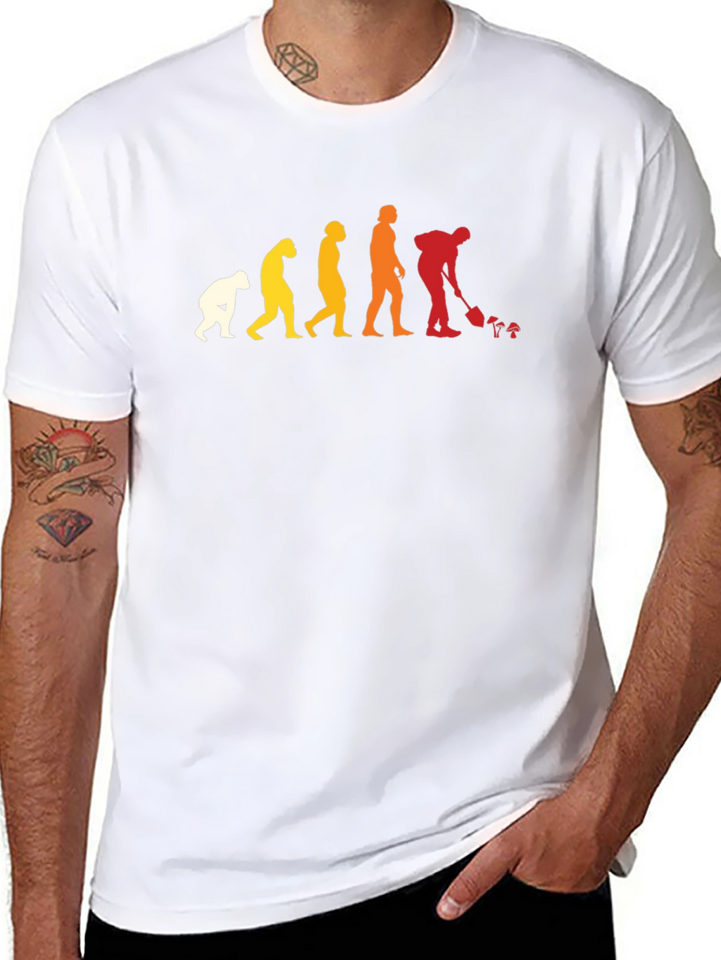 Evolution of Man Gardening T-Shirt - Funny Gardener Tee