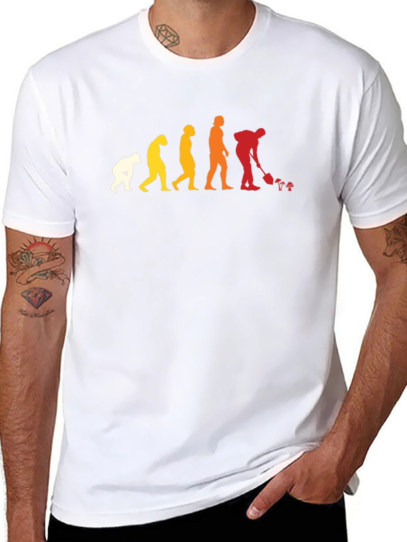 Evolution of Man Gardening T-Shirt - Funny Gardener Tee