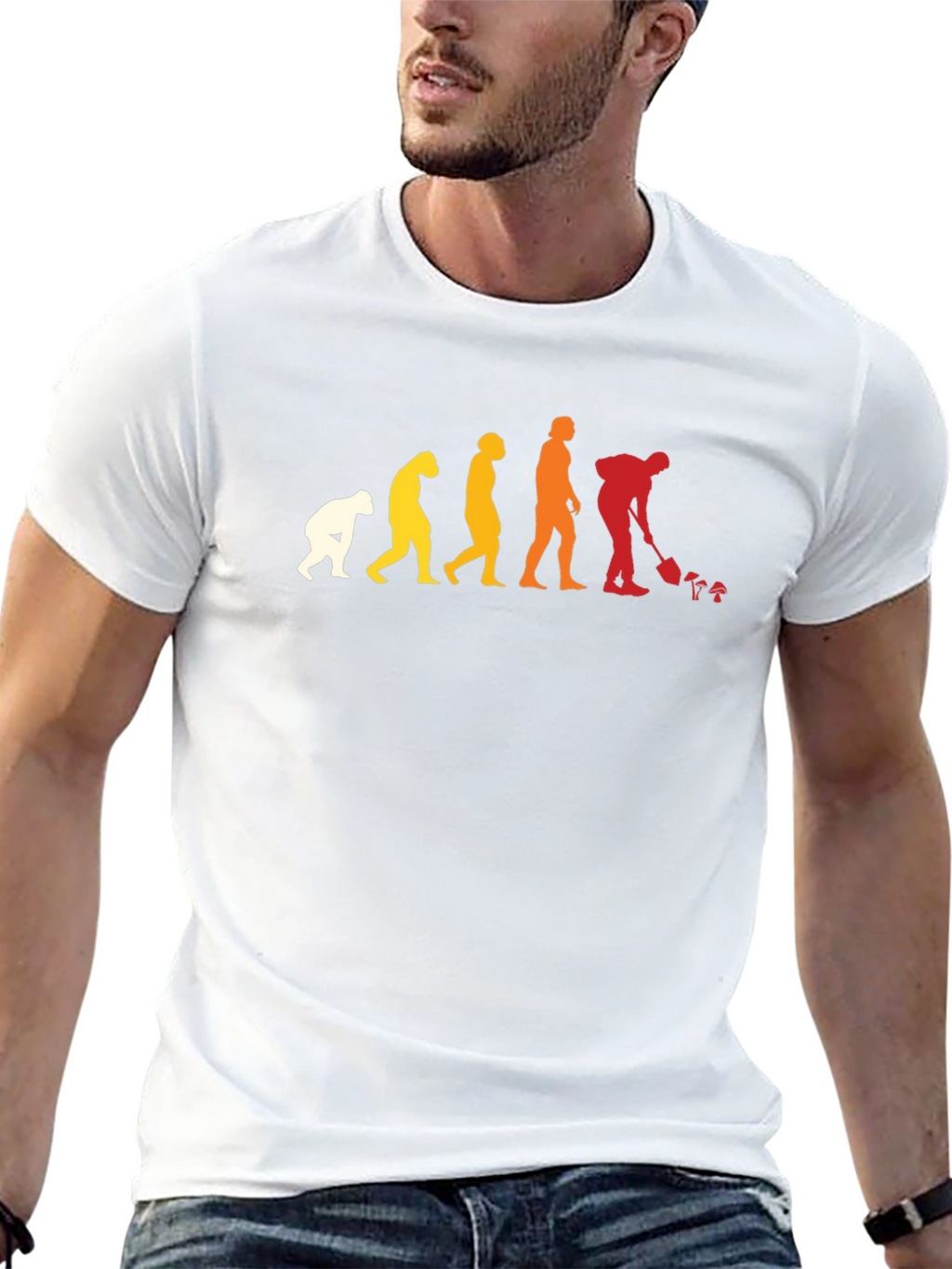 Evolution of Man Gardening T-Shirt - Funny Gardener Tee