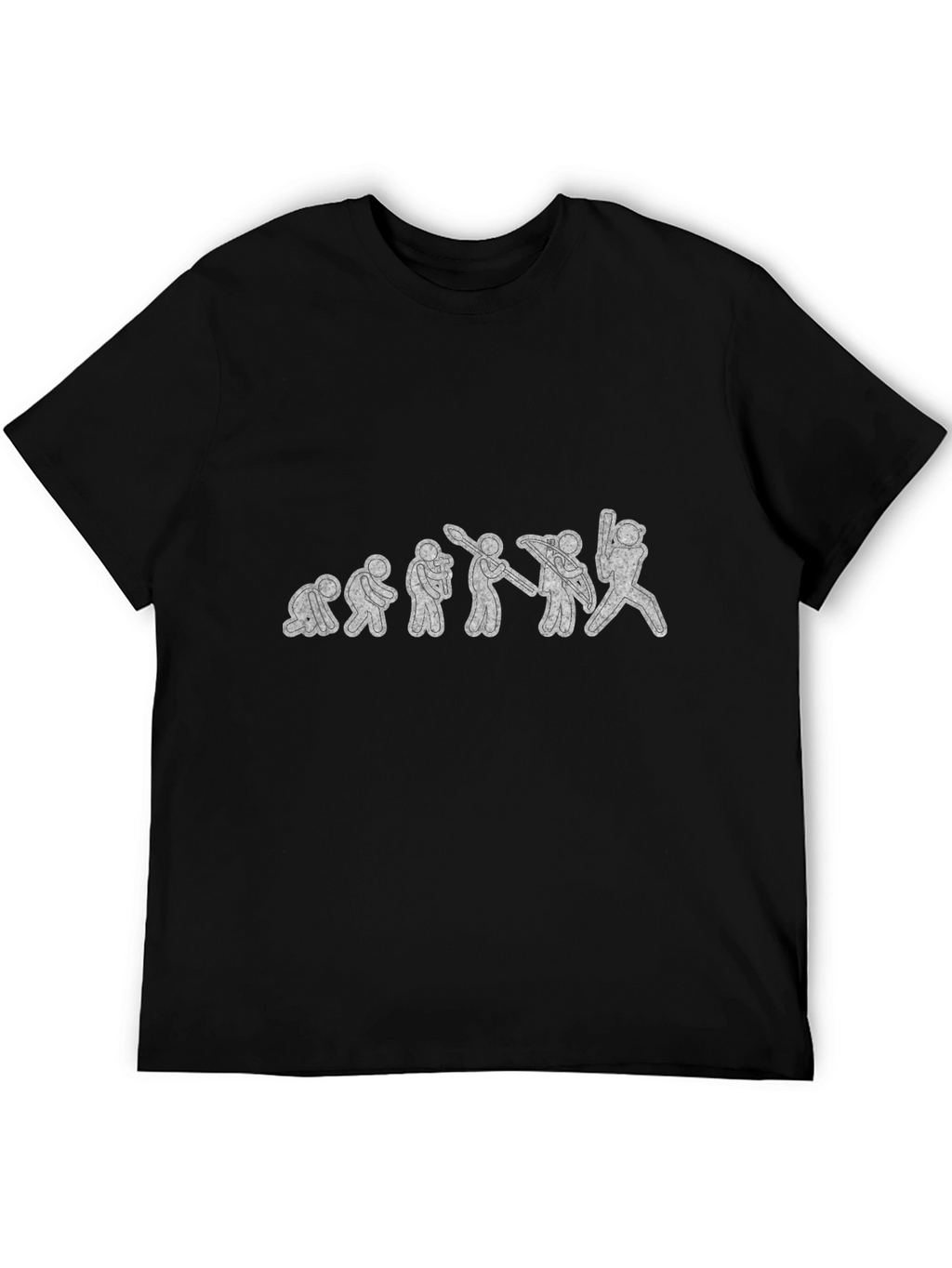 Evolution of Kayaking Black T-Shirt