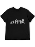 Evolution of Kayaking Black T-Shirt