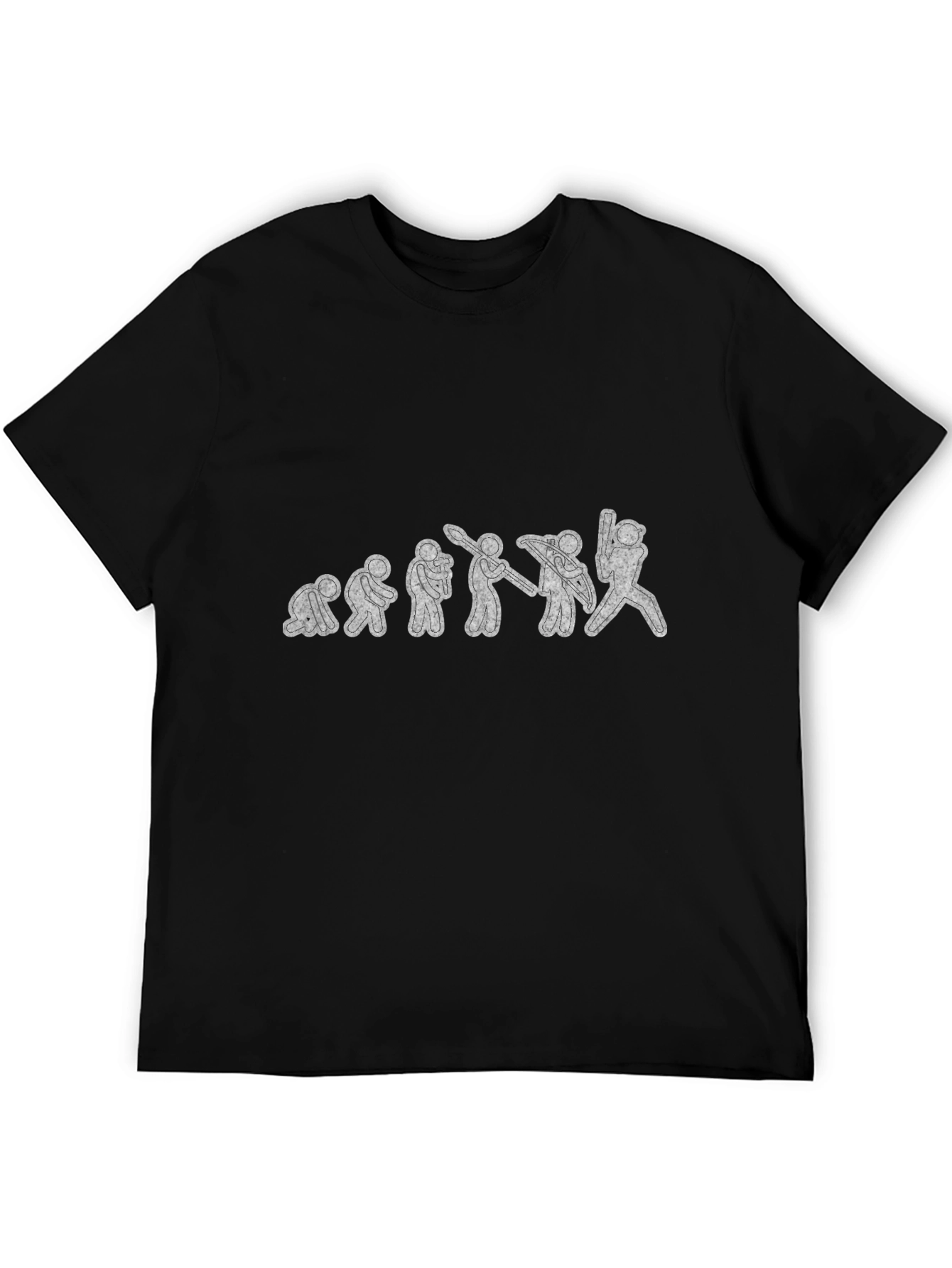 Evolution of Kayaking Black T-Shirt