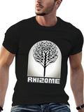 Rhizome Tree Graphic T-Shirt - Modern Nature Inspired Design