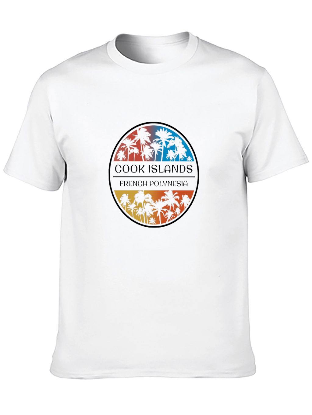 Tropical Island Palms Mens T-Shirt