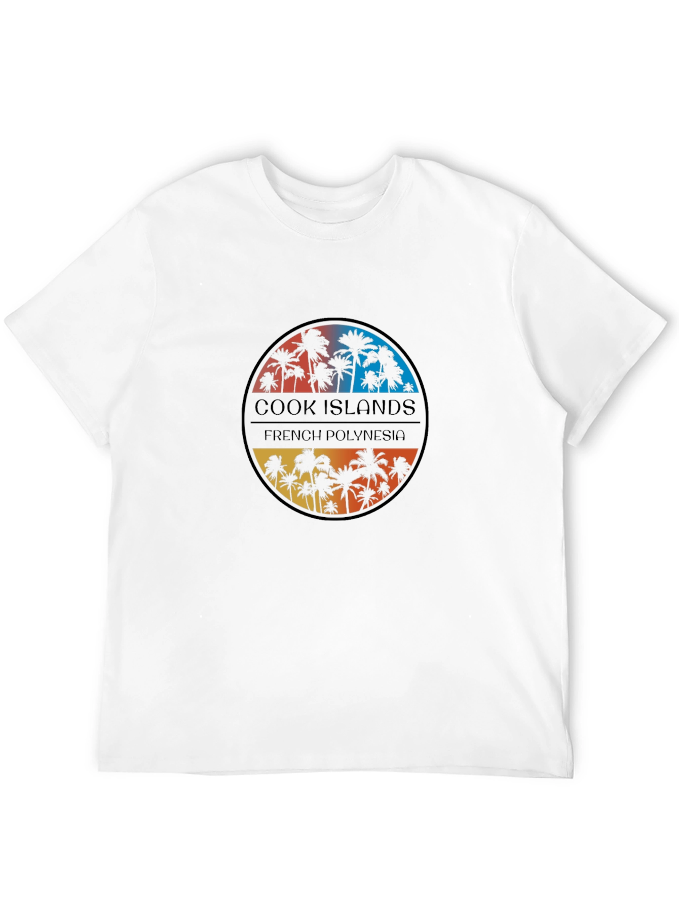 Tropical Island Palms Mens T-Shirt