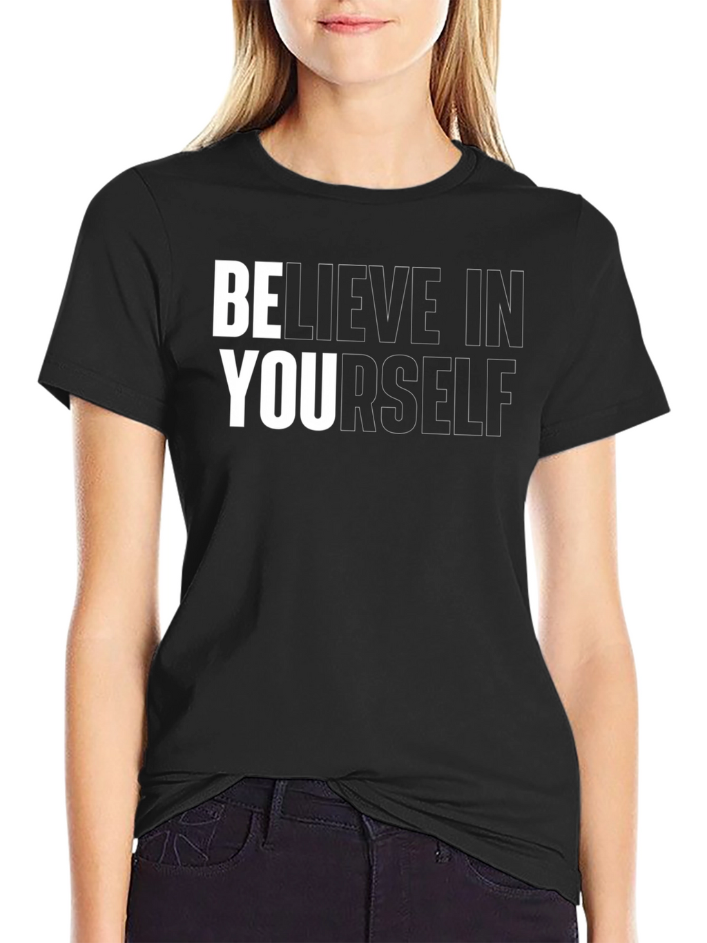 Believe In Yourself Graphic Tee - Motivational Shirt