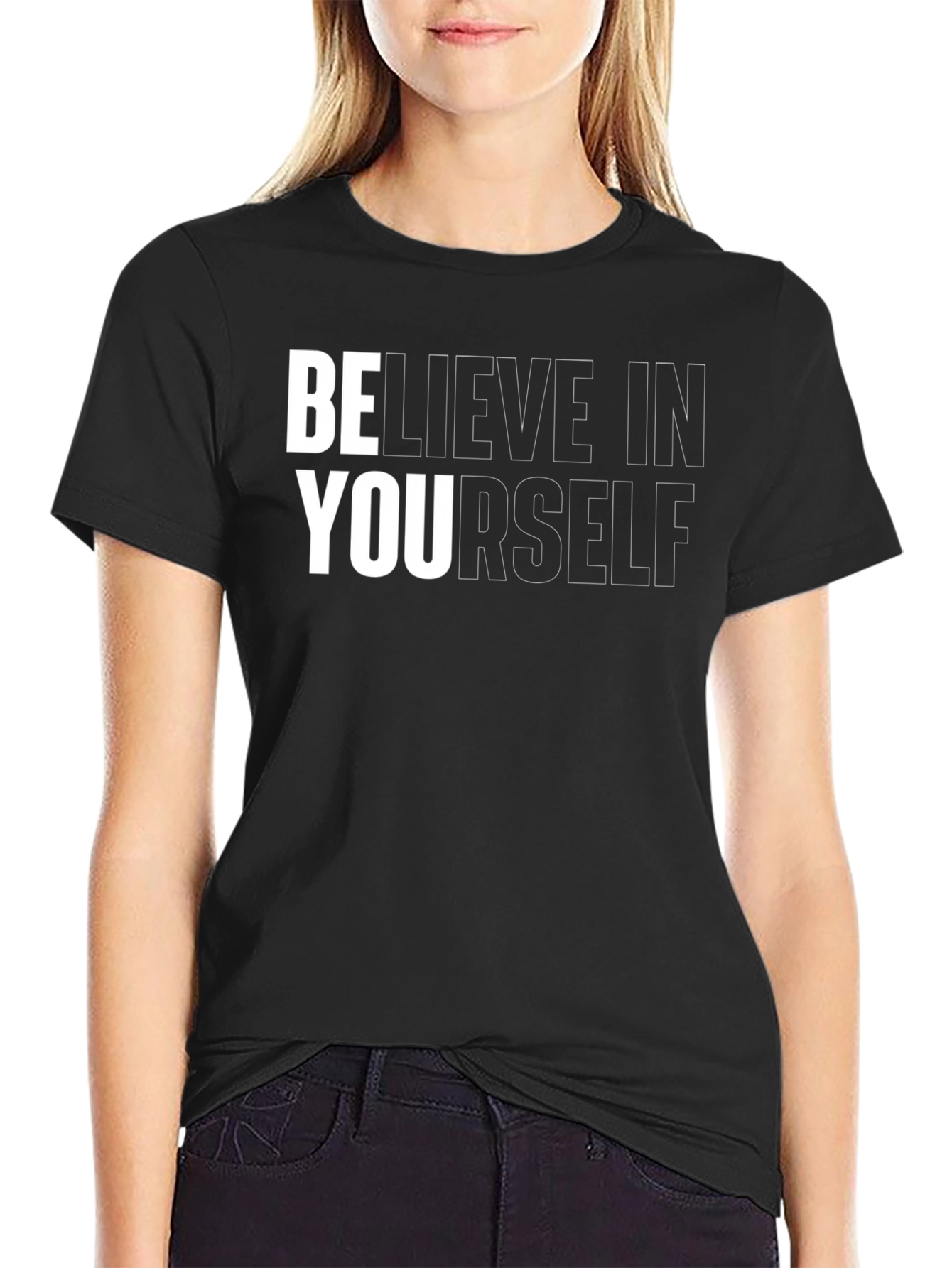 Believe In Yourself Graphic Tee - Motivational Shirt