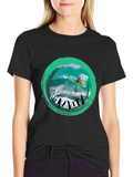 Surfer Graphic T-Shirt - No Gravity Black Tee