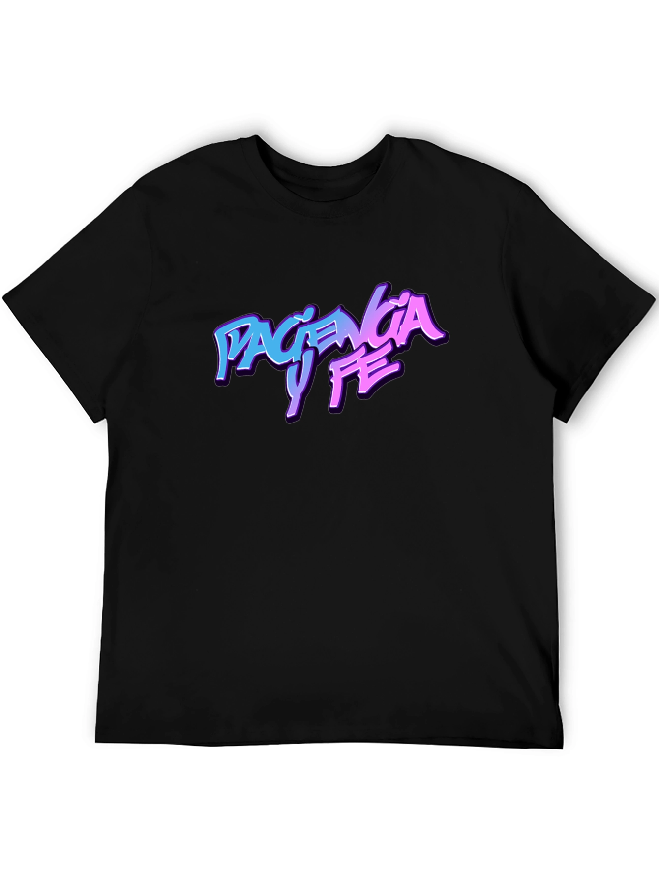 Paciencia y Fe Graphic Tee - Trendy Streetwear