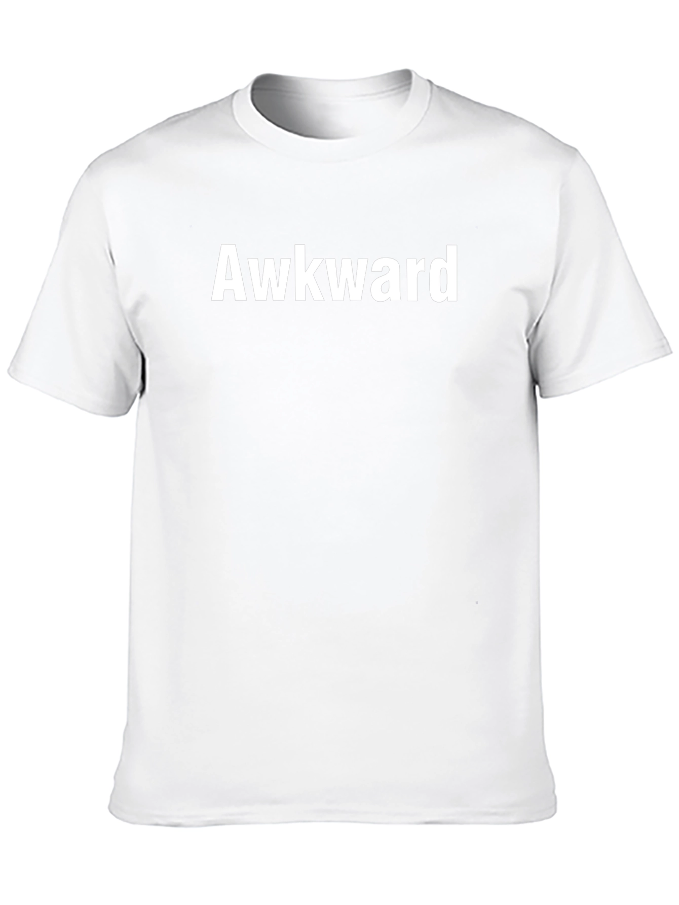 Awkward Graphic Tee - Black Casual T-Shirt