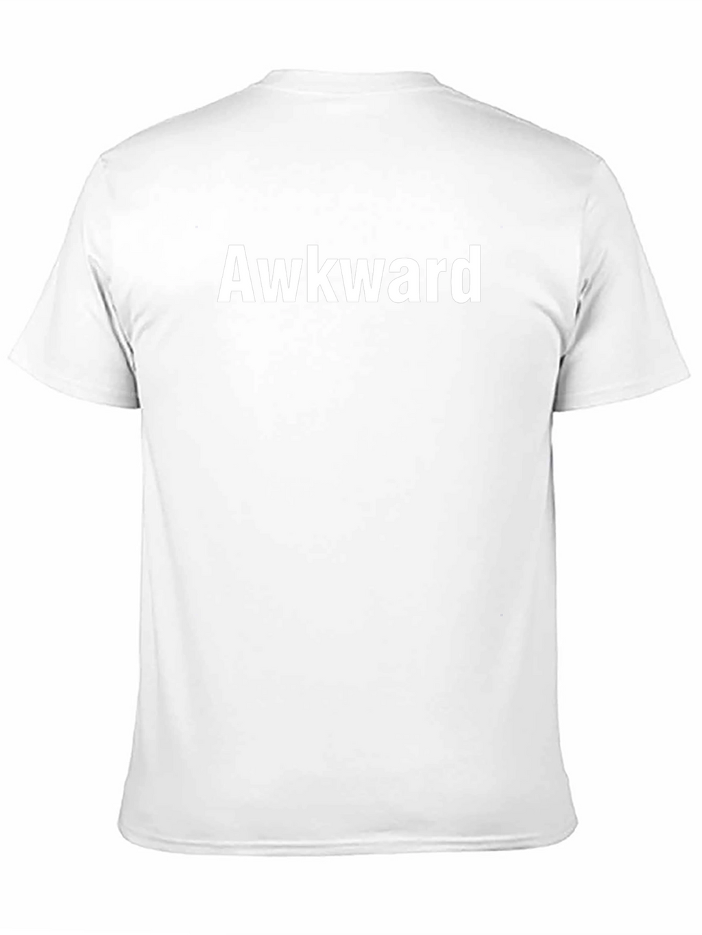 Awkward Graphic Tee - Black Casual T-Shirt