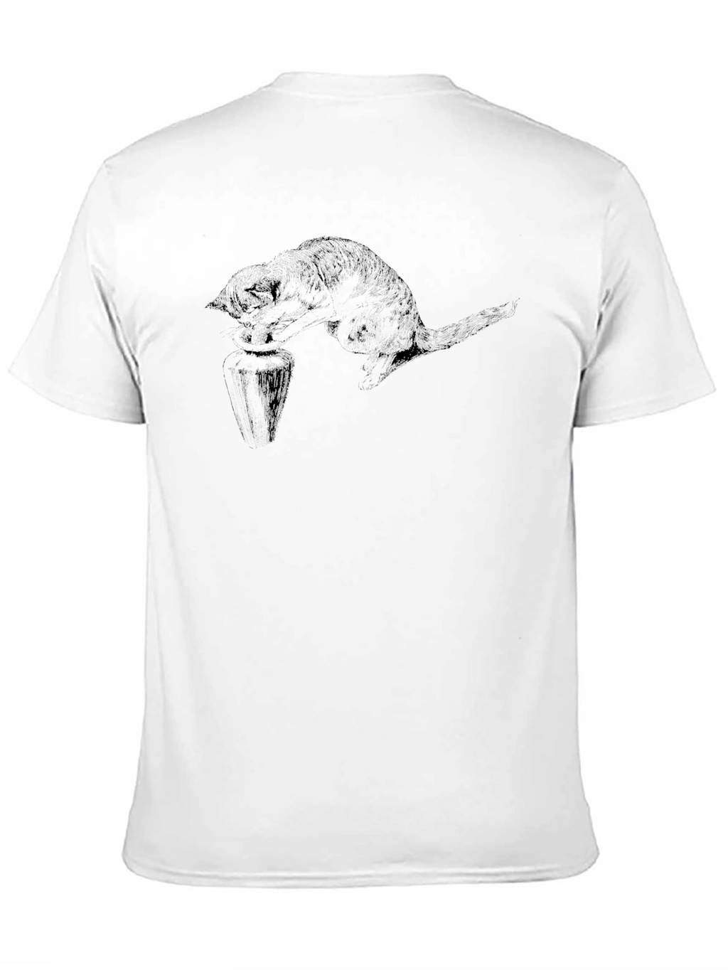 Black Cat Illustration Tee