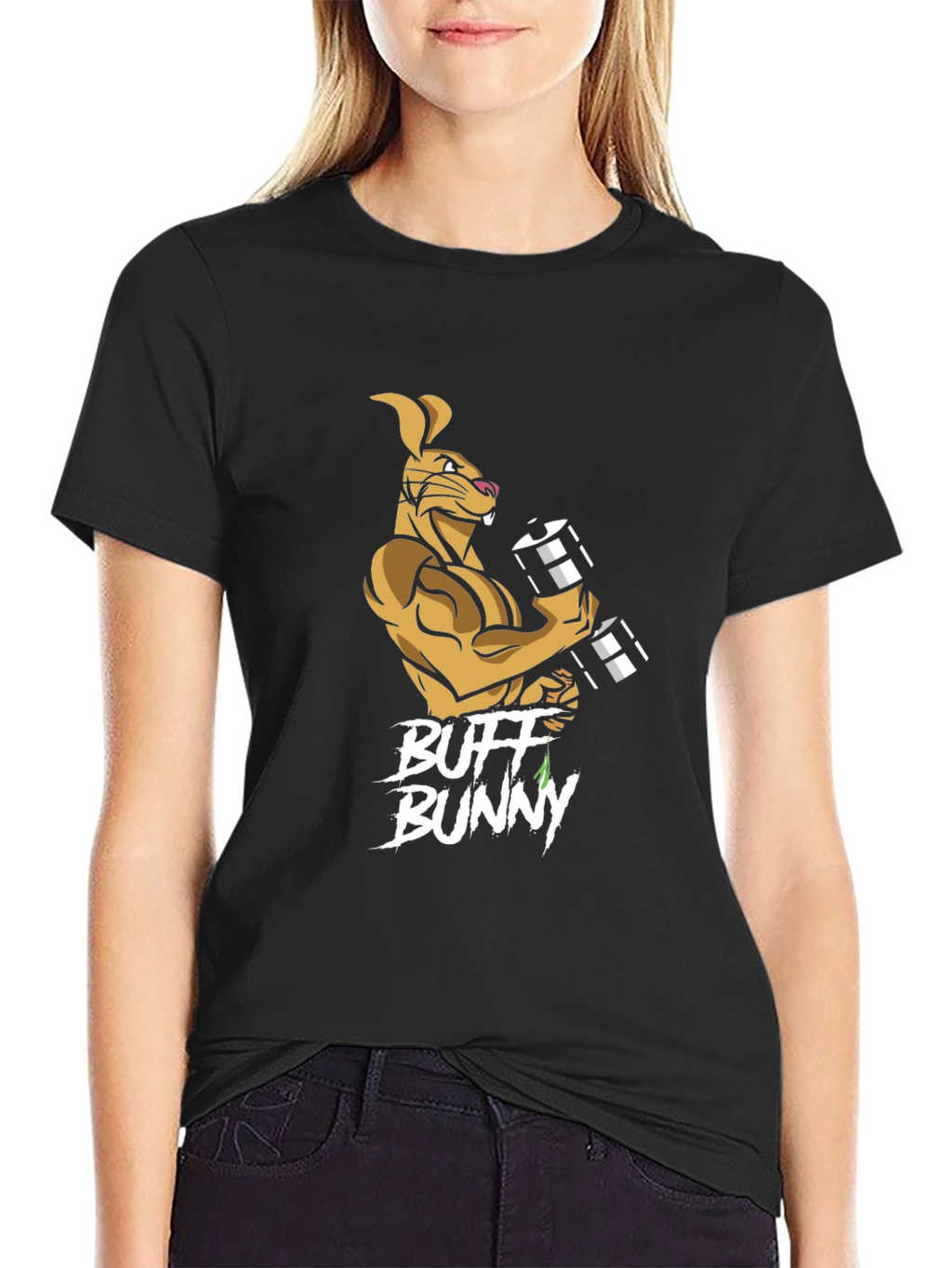 Buff Bunny Black T-Shirt