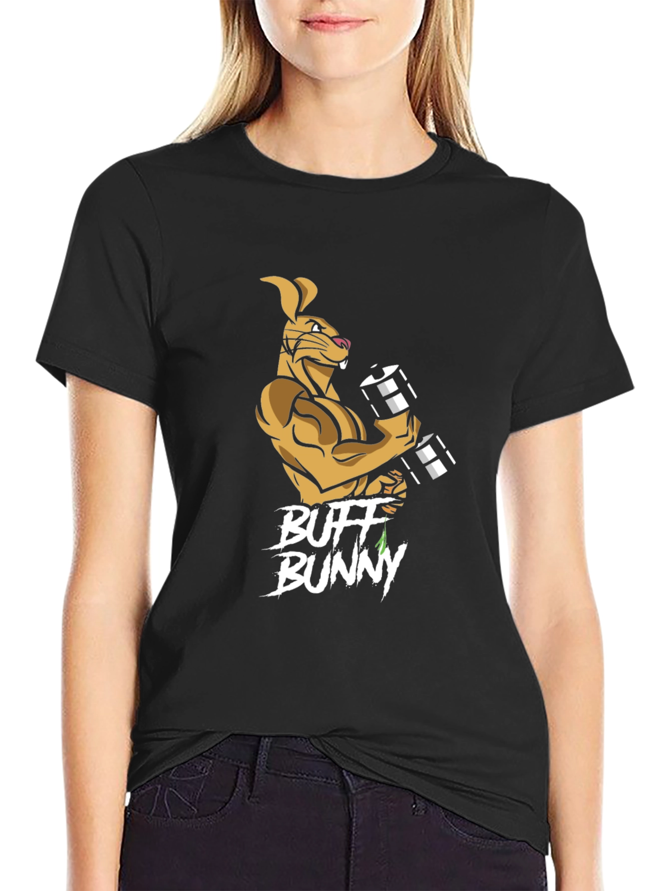 Buff Bunny Black T-Shirt