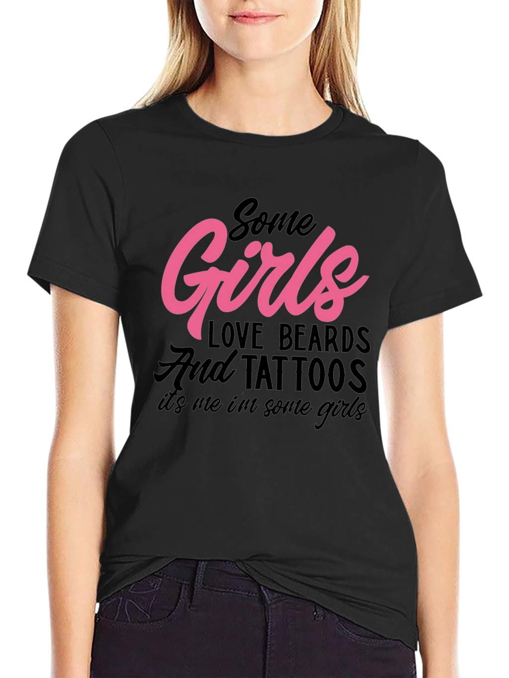 Some Girls Love Beards and Tattoos Graphic Tee