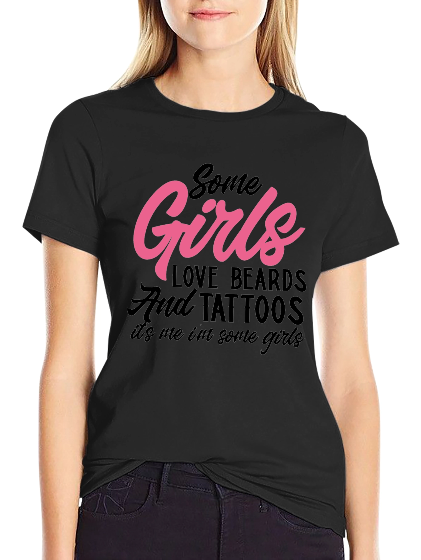 Some Girls Love Beards and Tattoos Graphic Tee