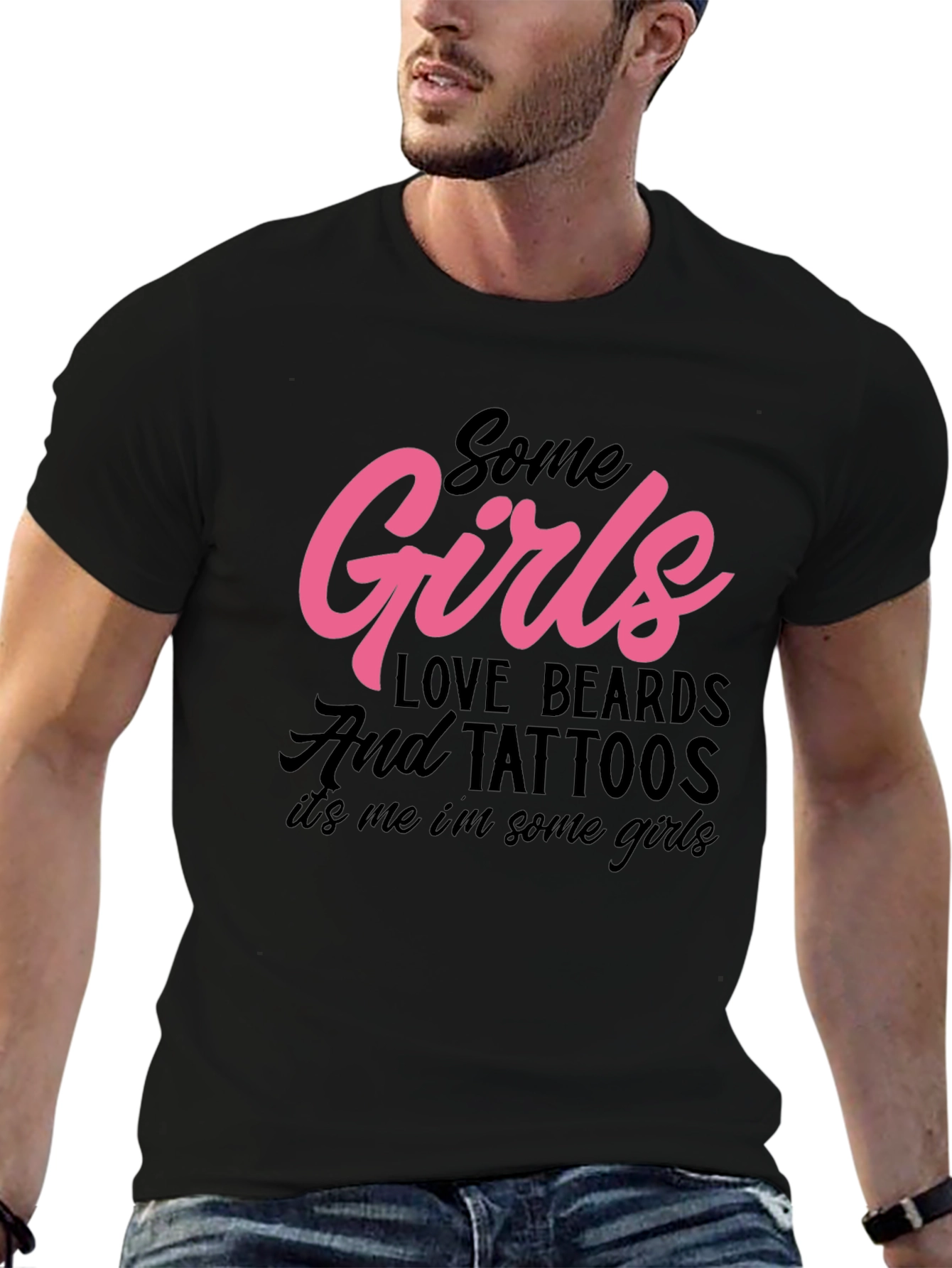 Some Girls Love Beards and Tattoos Graphic Tee
