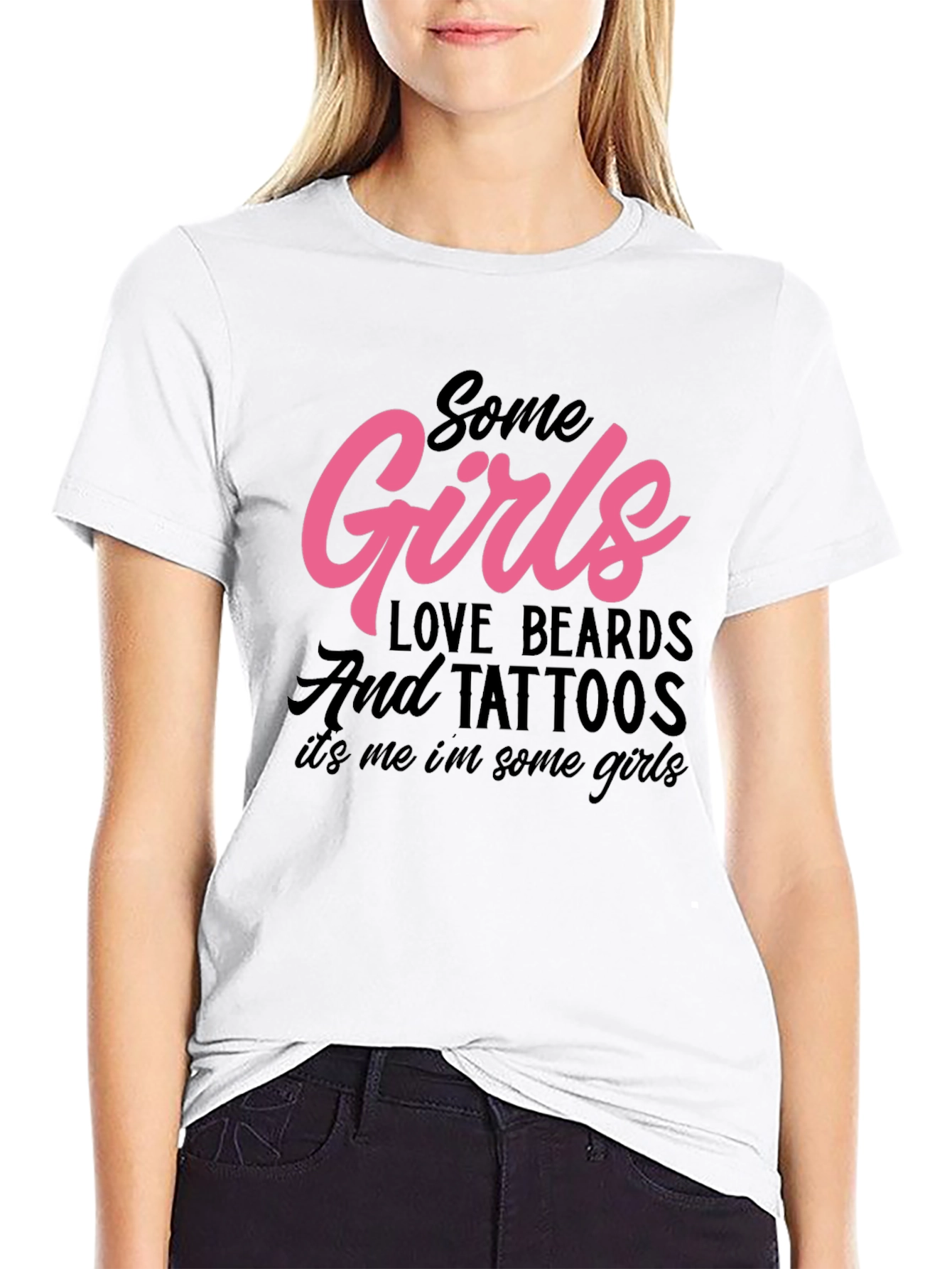 Some Girls Love Beards and Tattoos Graphic Tee