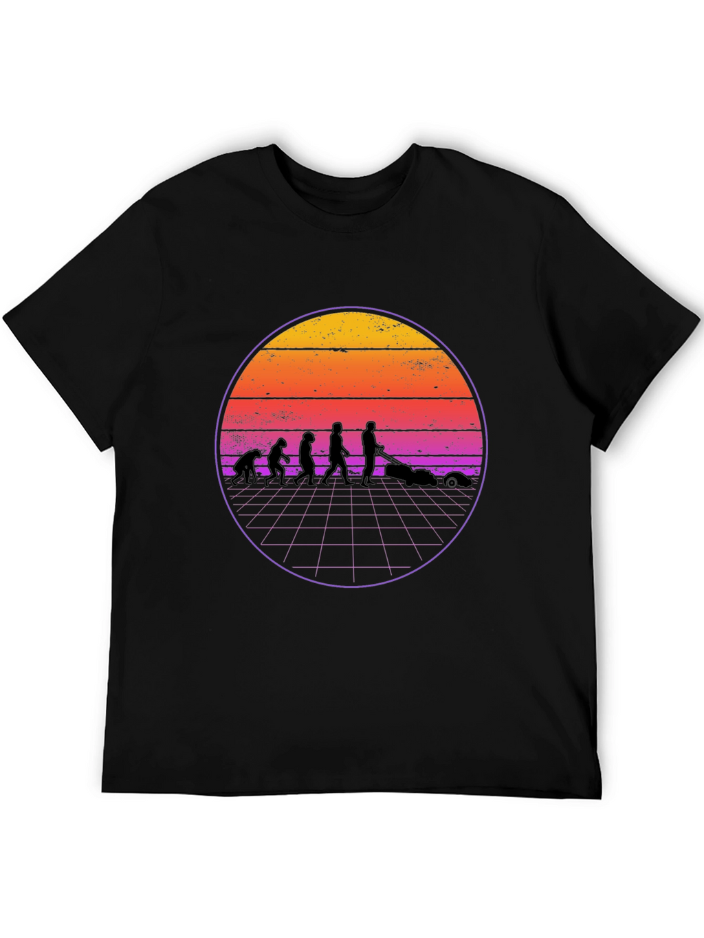 Retro Evolution Lawn Care T-Shirt