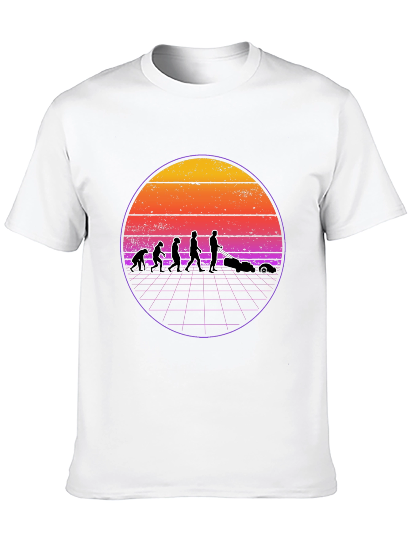 Retro Evolution Lawn Care T-Shirt