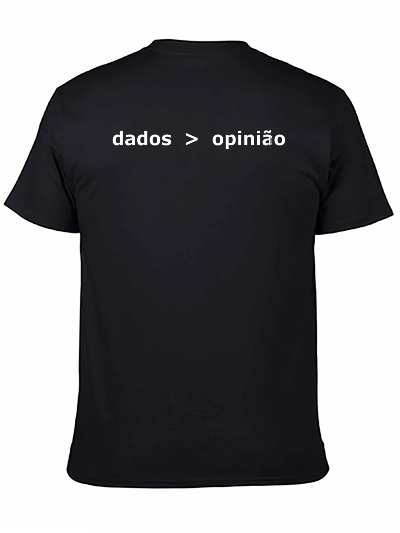 Dados > Opinião Black T-Shirt - Data Driven Design