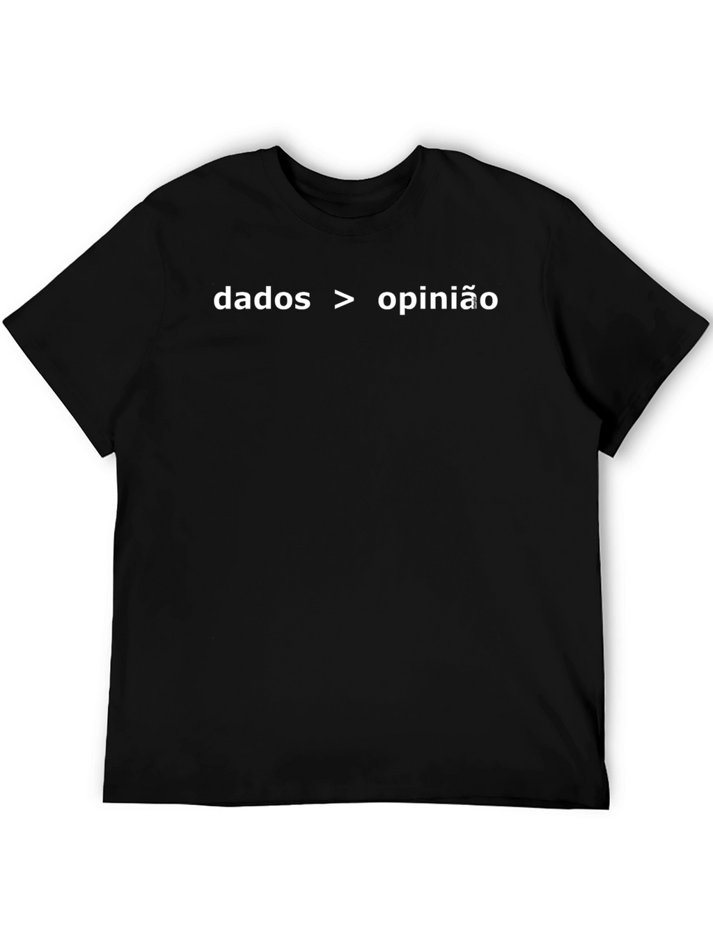 Dados > Opinião Black T-Shirt - Data Driven Design