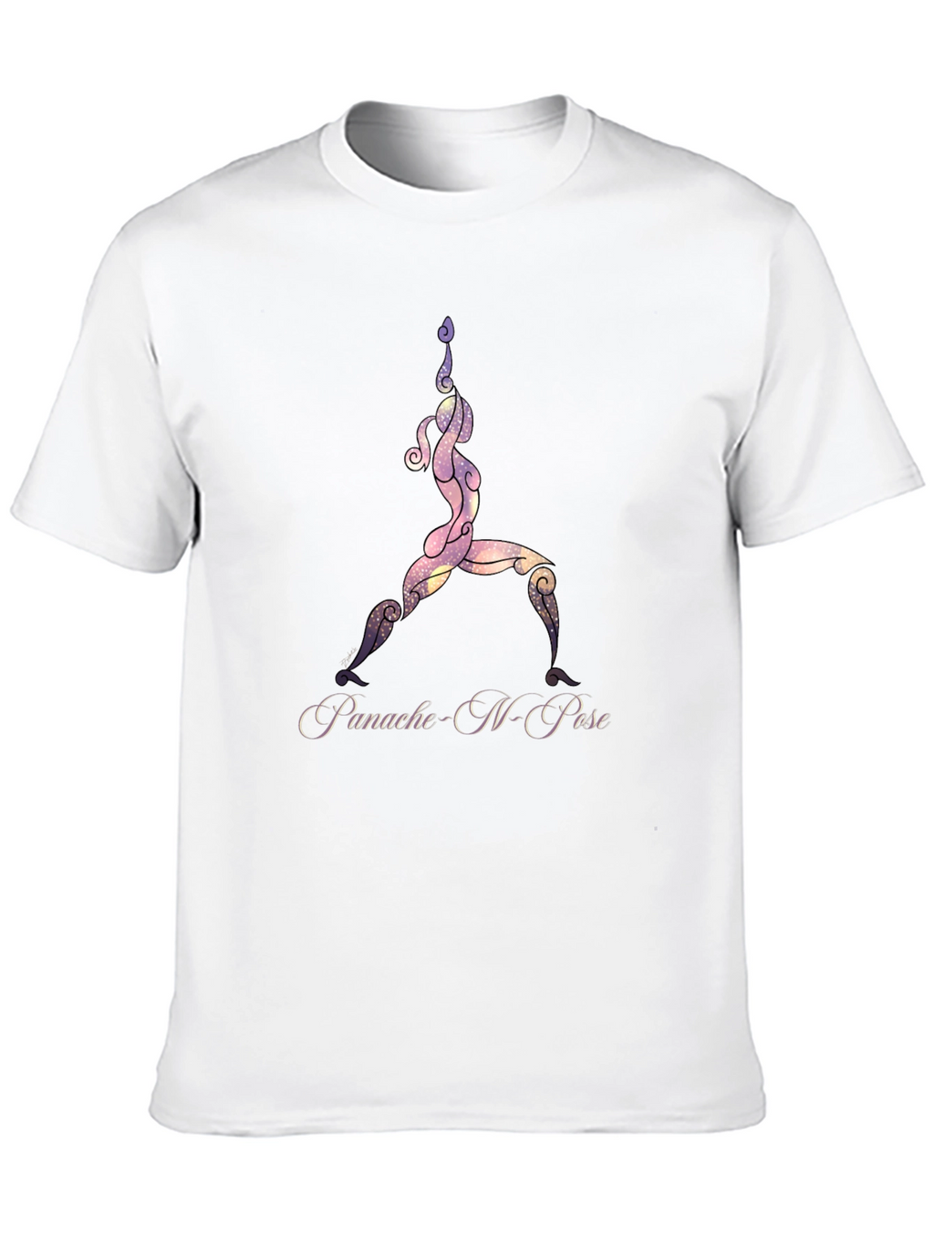 Yoga Pose Graphic Black T-Shirt