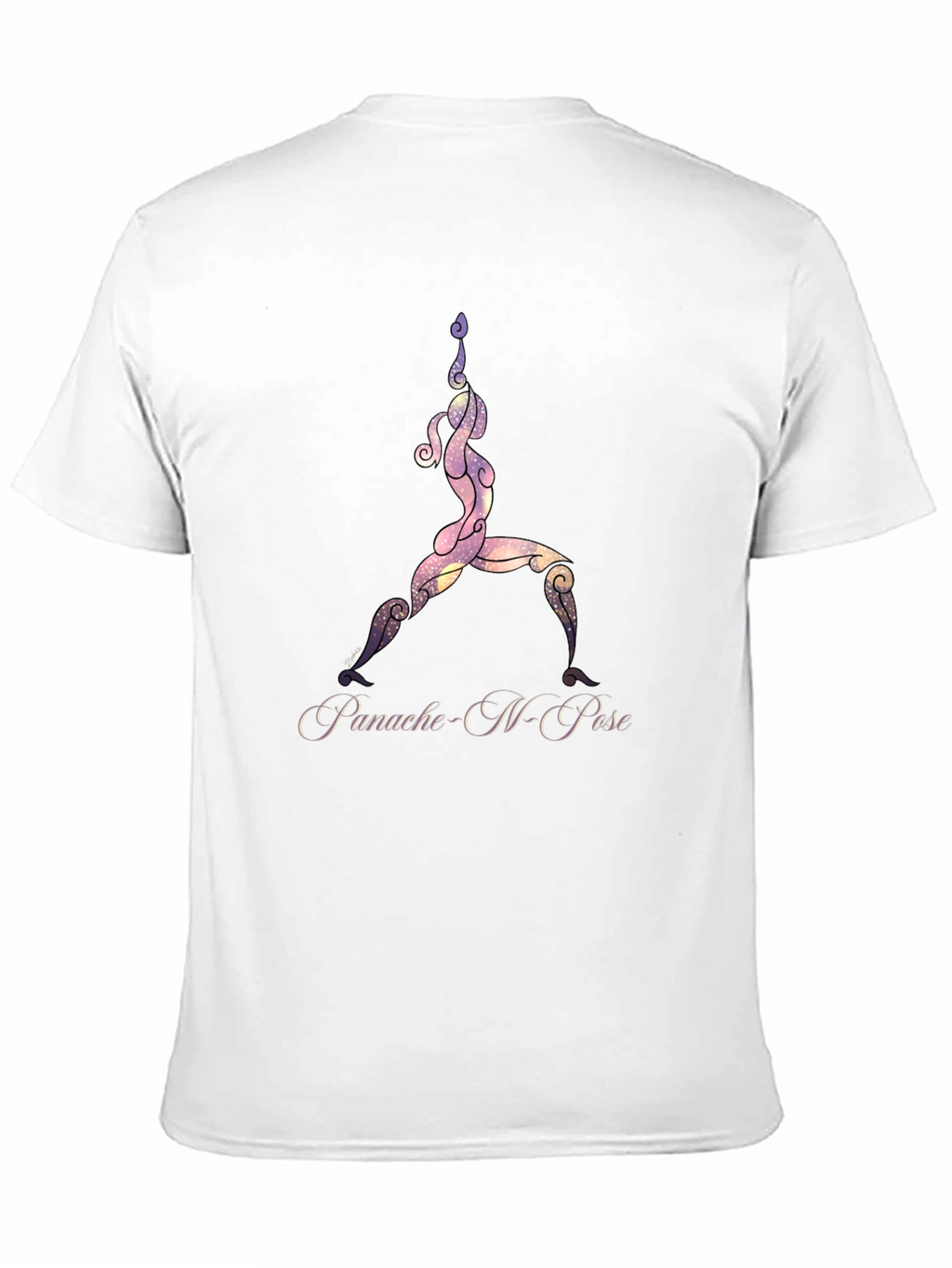 Yoga Pose Graphic Black T-Shirt