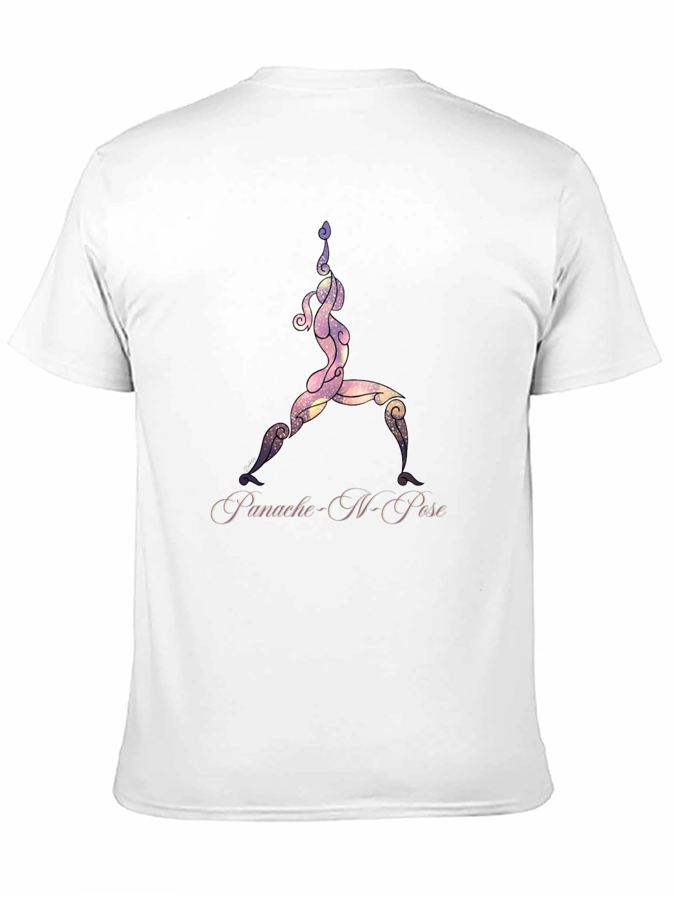 Yoga Pose Graphic Black T-Shirt