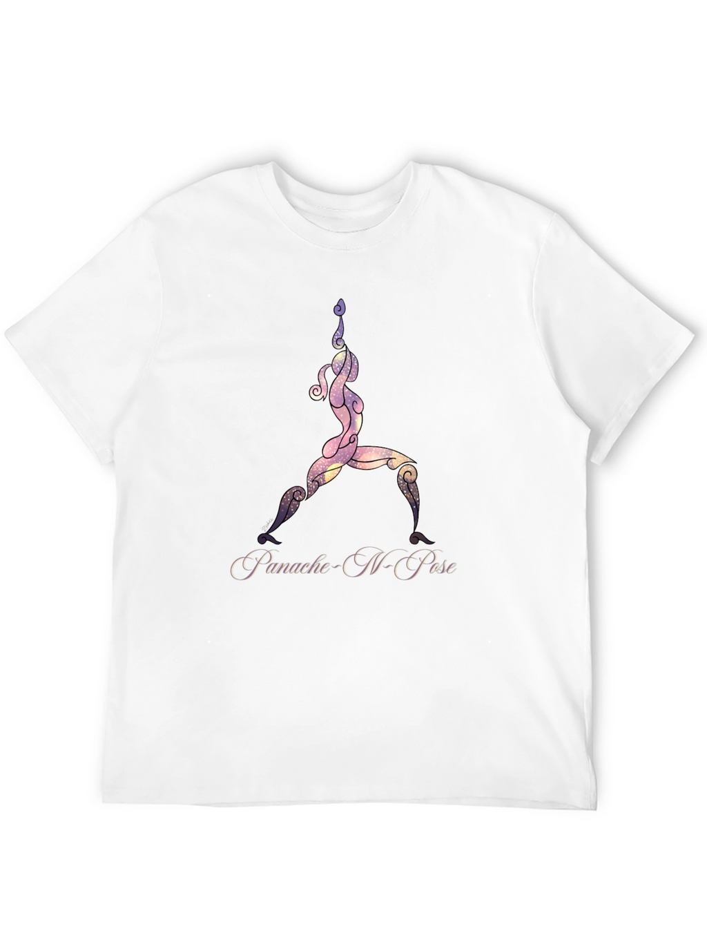 Yoga Pose Graphic Black T-Shirt