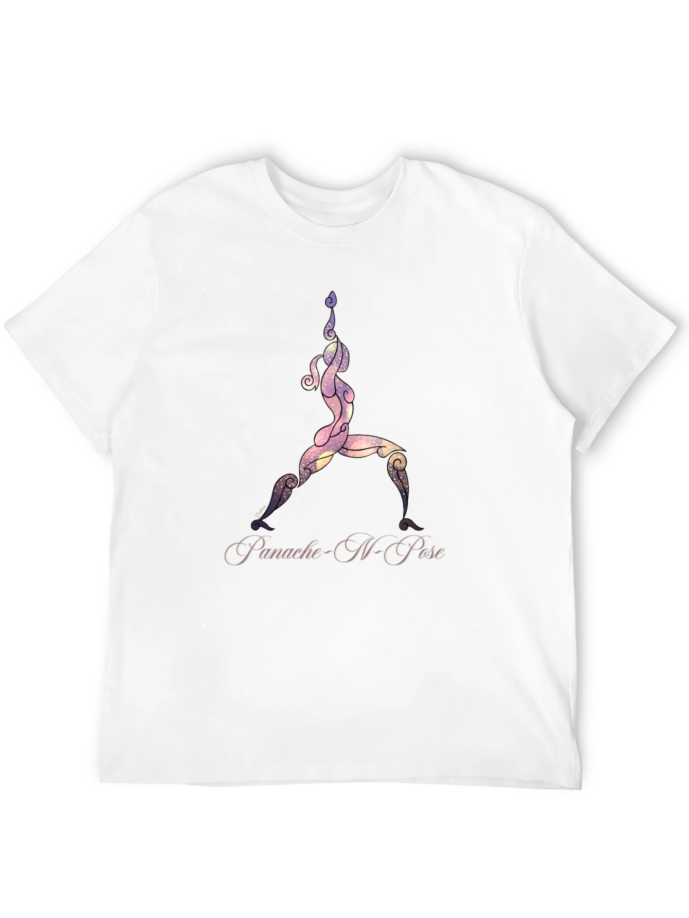 Yoga Pose Graphic Black T-Shirt