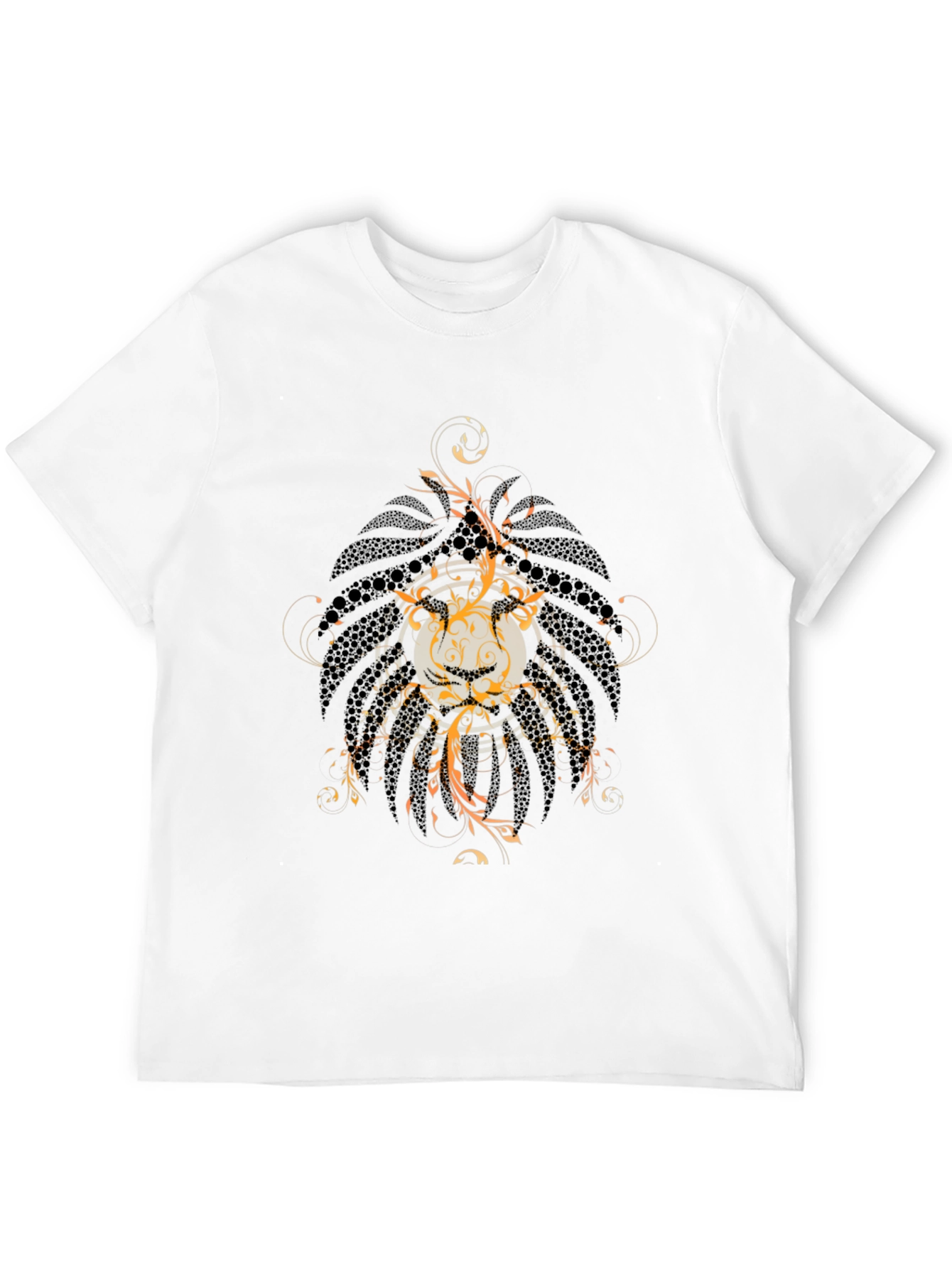 Mens Graphic Print Black Tee