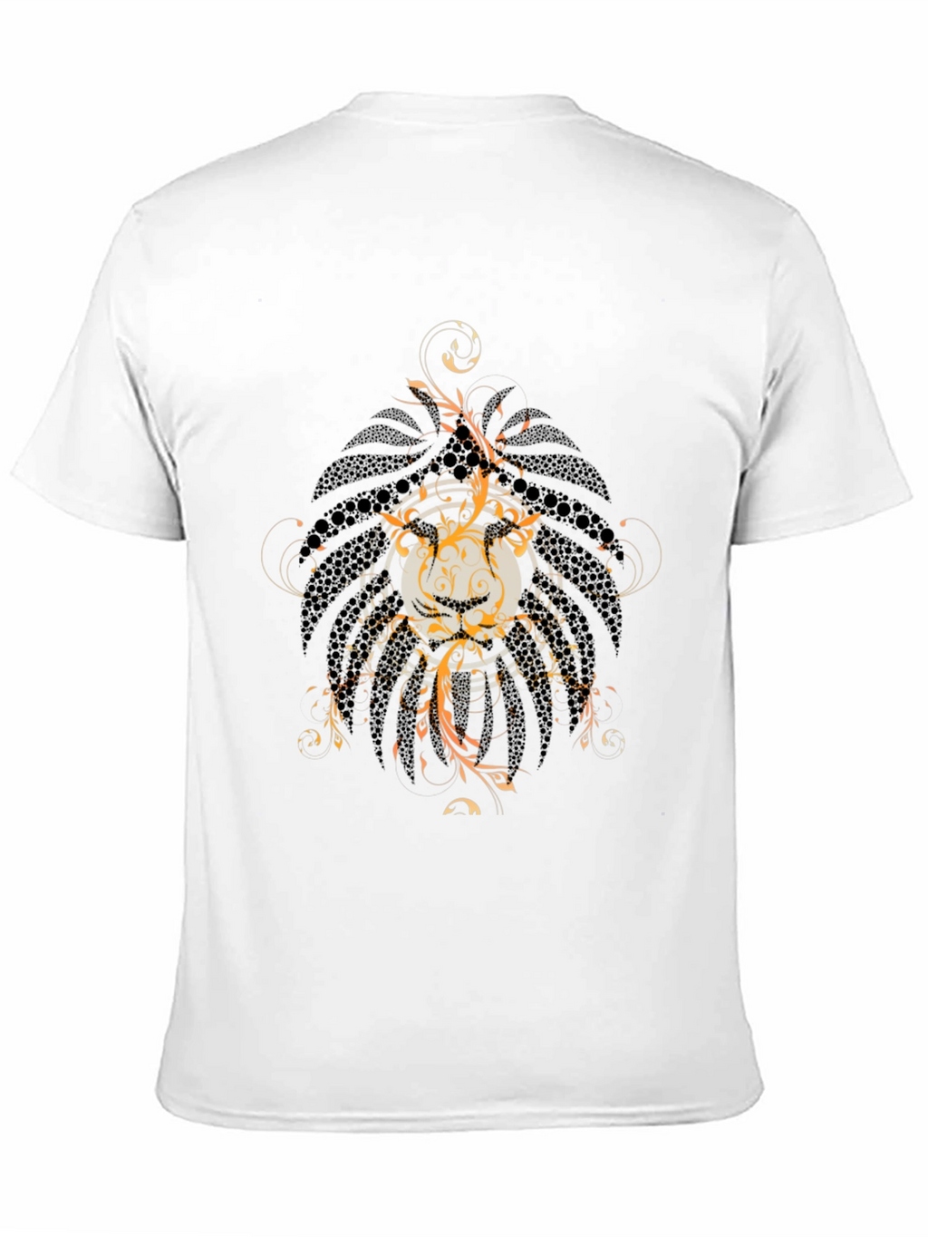 Mens Graphic Print Black Tee