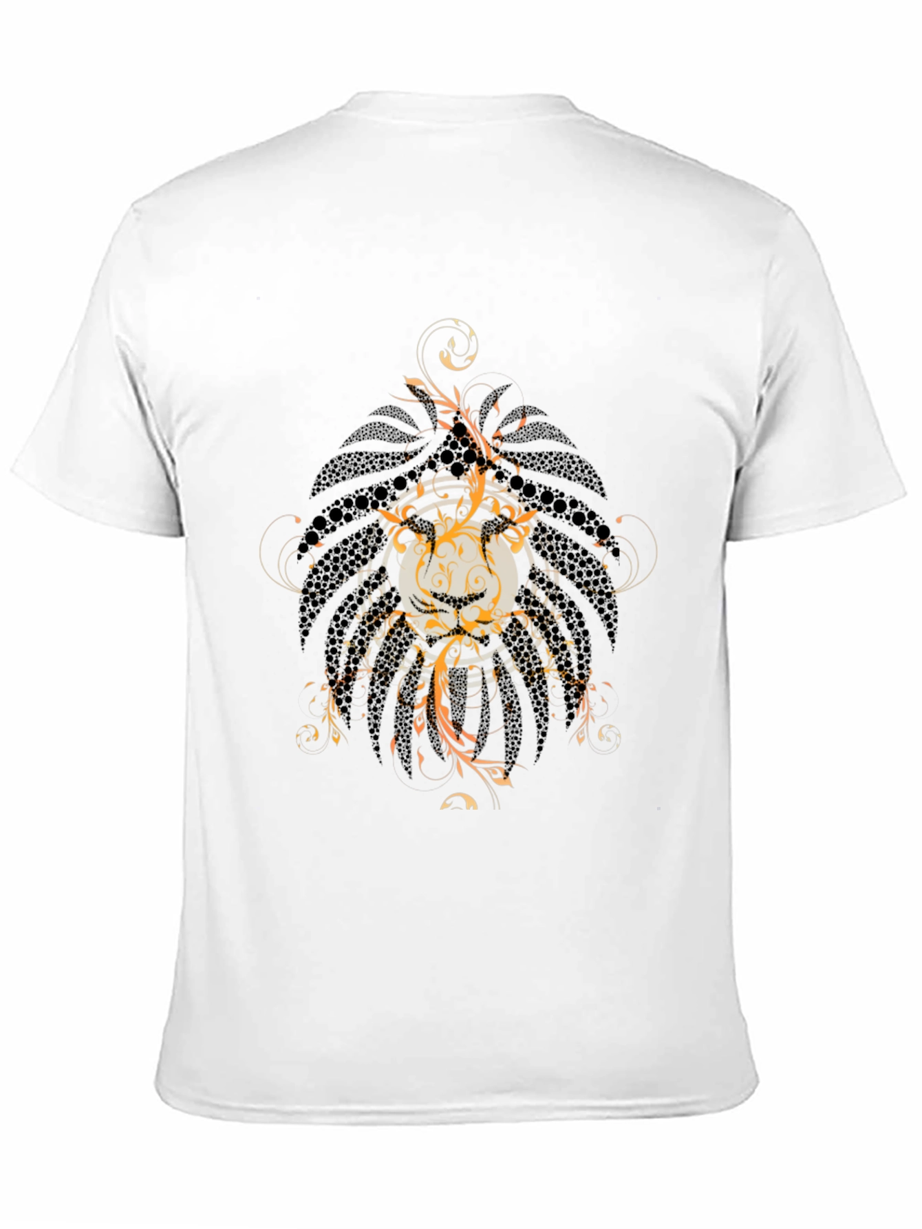 Mens Graphic Print Black Tee