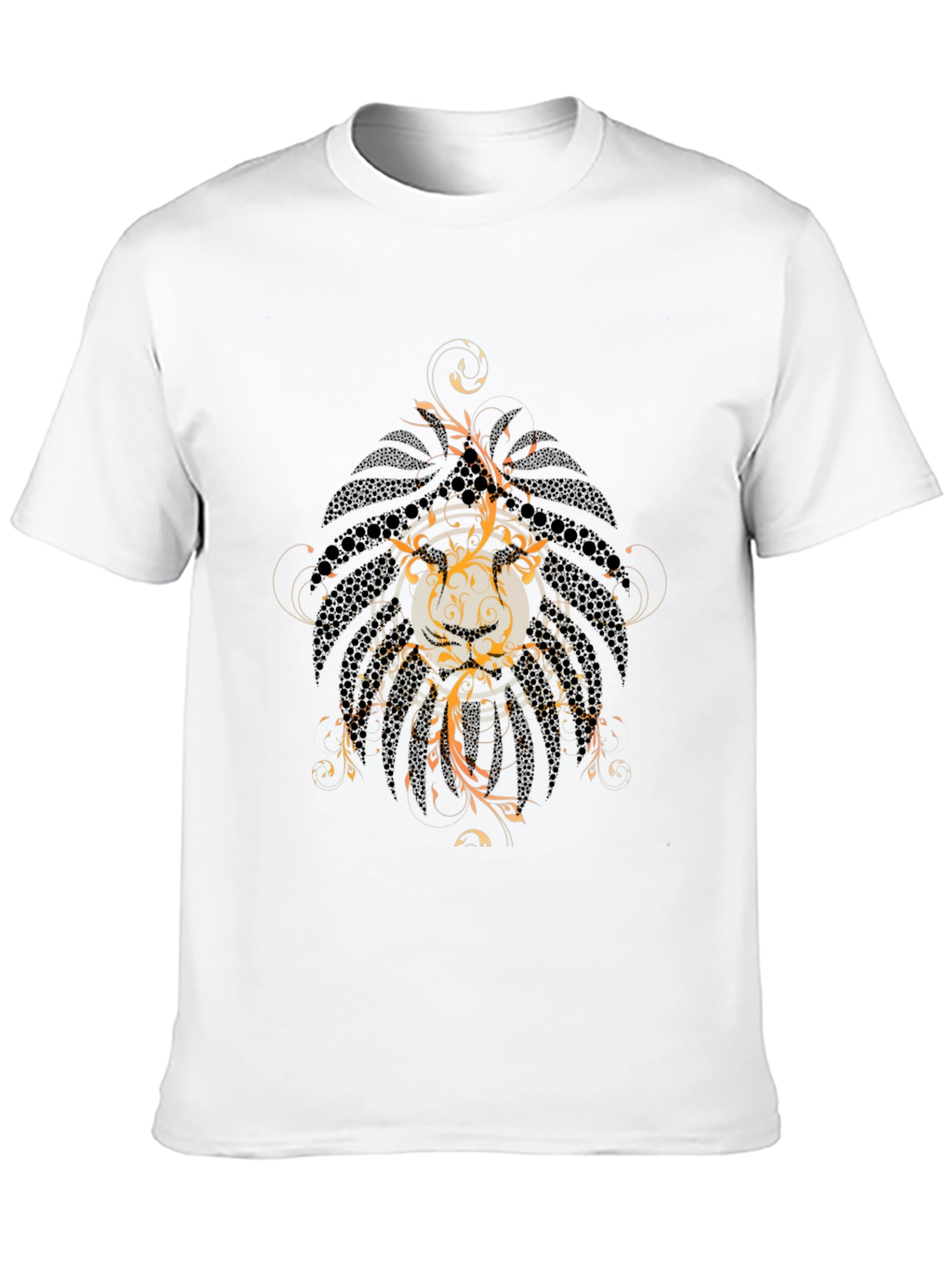 Mens Graphic Print Black Tee