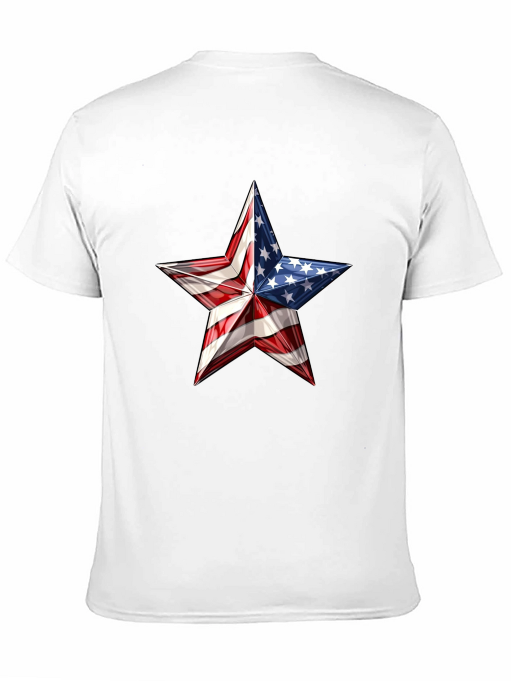 Patriotic Star Graphic Tee - USA Pride