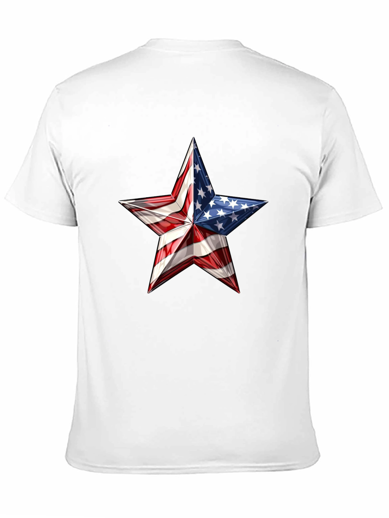 Patriotic Star Graphic Tee - USA Pride