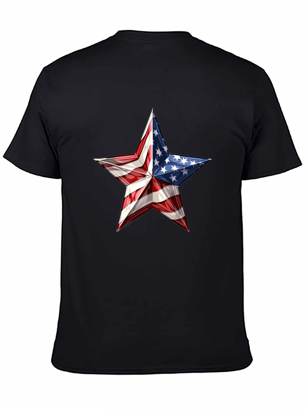 Patriotic Star Graphic Tee - USA Pride