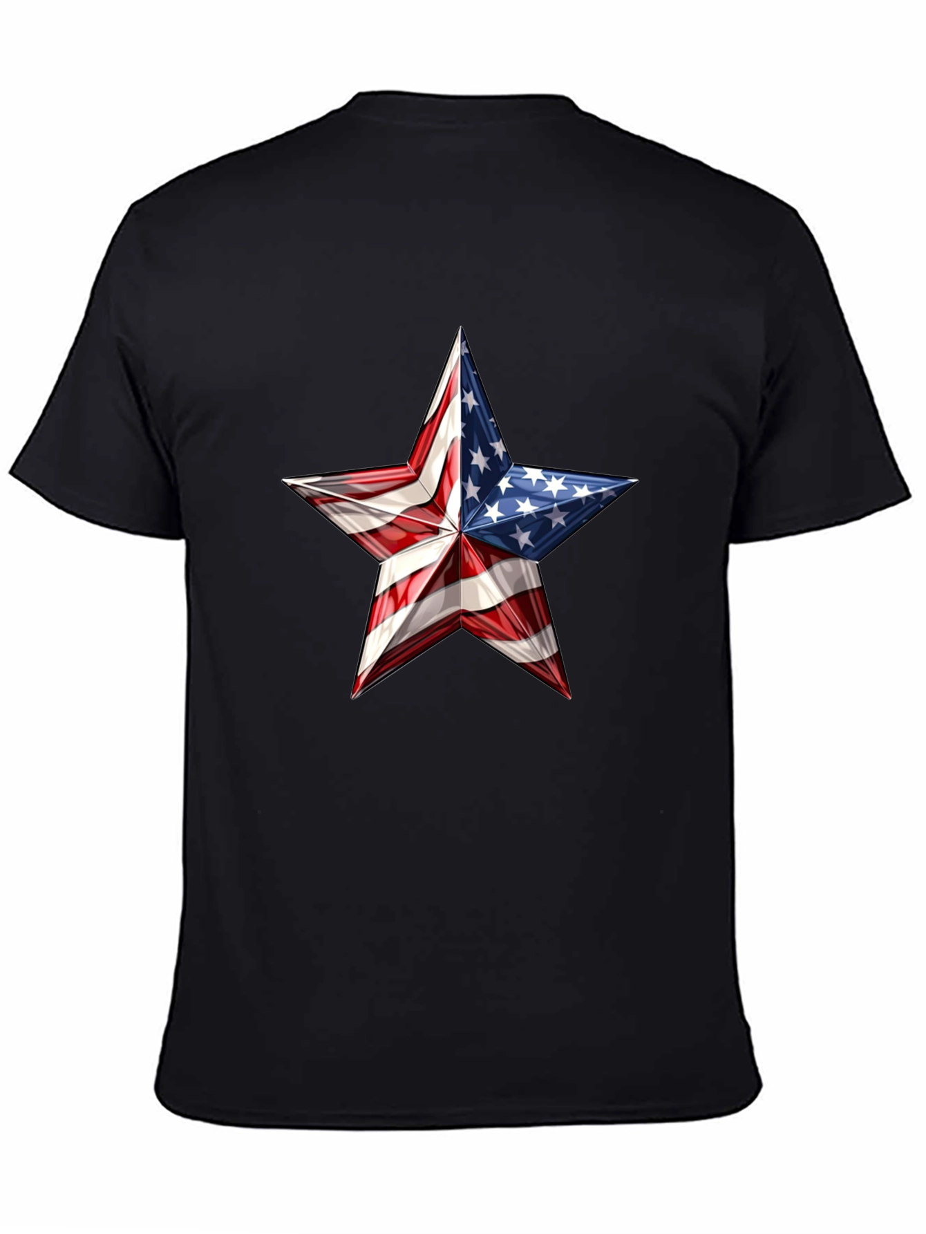 Patriotic Star Graphic Tee - USA Pride