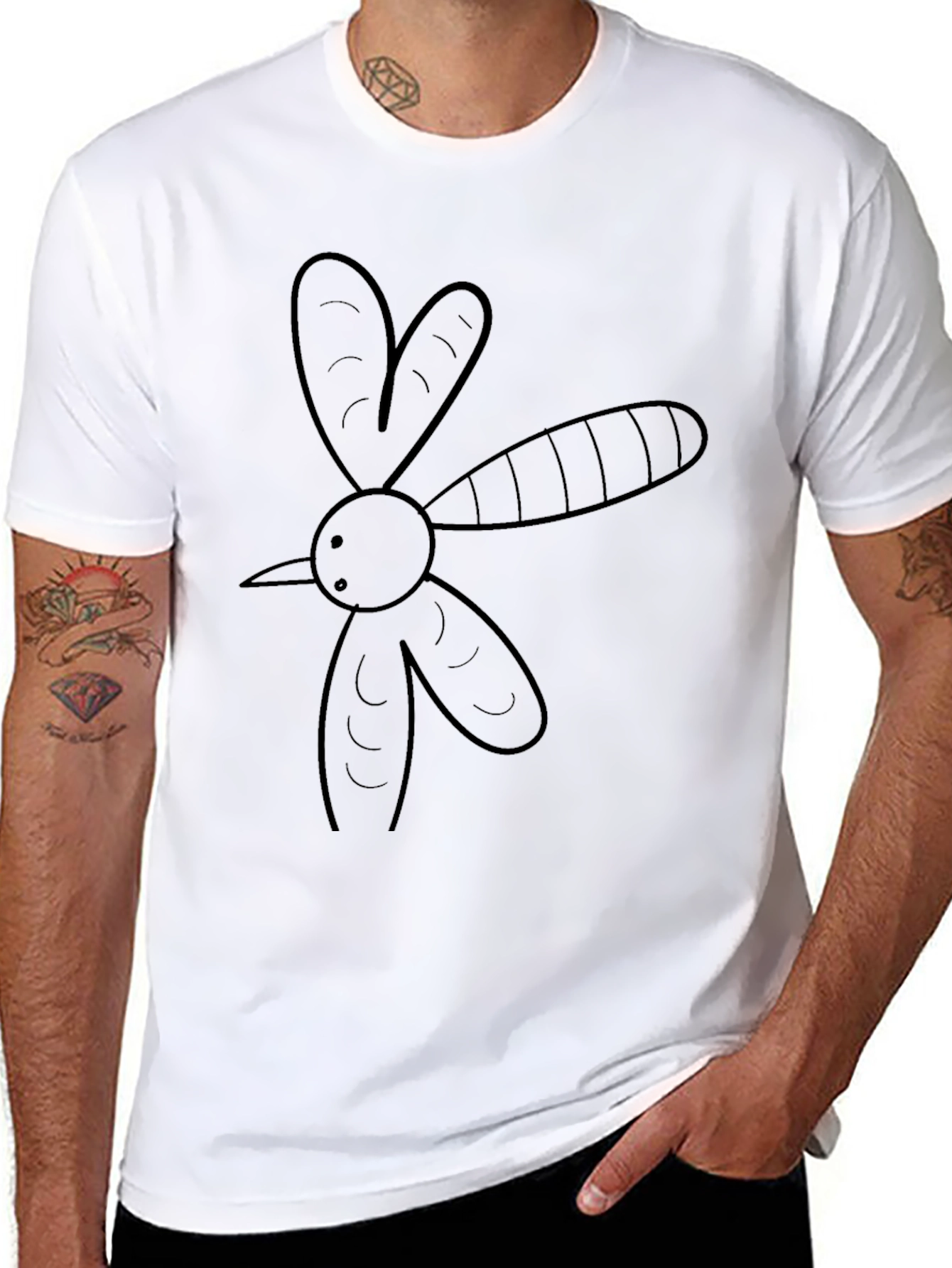 Mosquito Graphic Tee - Black