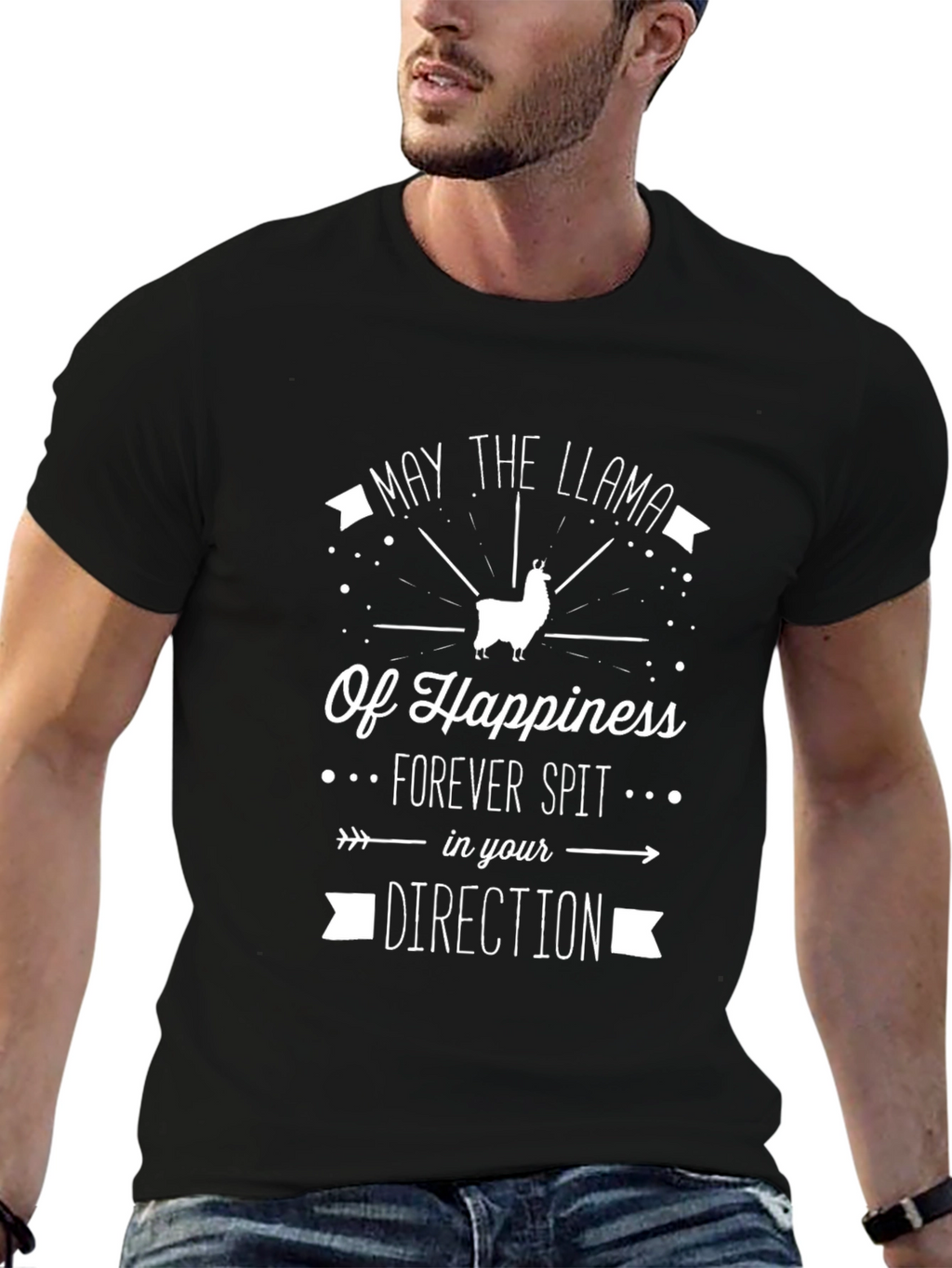 Llama Happiness T-Shirt - Funny Graphic Tee