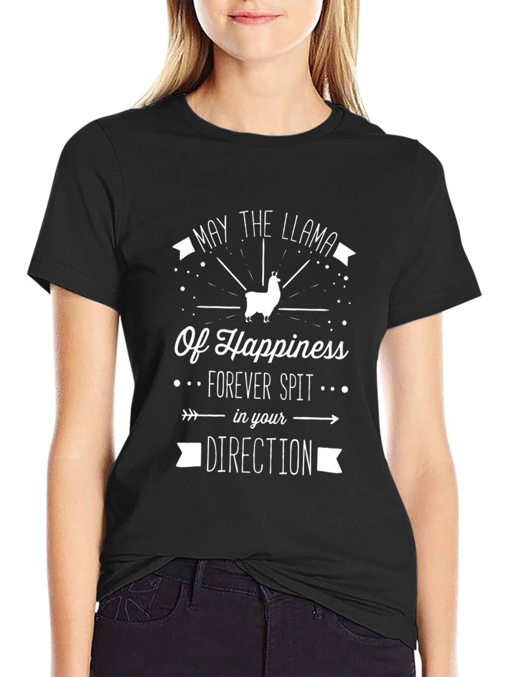 Llama Happiness T-Shirt - Funny Graphic Tee